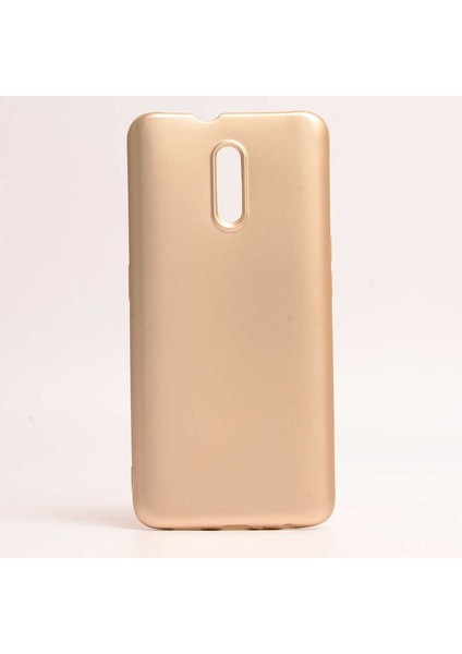 Oppo Reno Uyumlu Kılıf Zore Premier Silikon Kapak, Gold