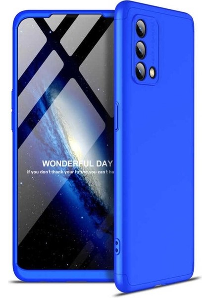 Oppo A74 4g Uyumlu Kılıf Zore Ays Kapak, Mavi