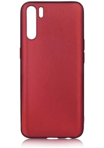 Oppo Reno 3 Uyumlu Kılıf Zore Premier Silikon Kapak, Mürdüm