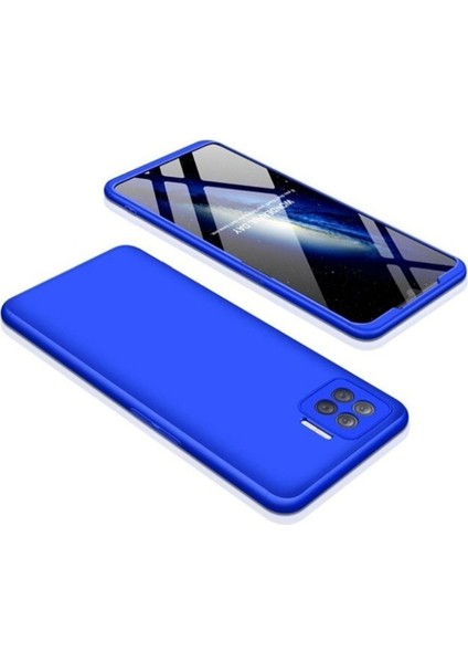 Oppo Reno 4 Lite Uyumlu Kılıf Zore Ays Kapak, Mavi