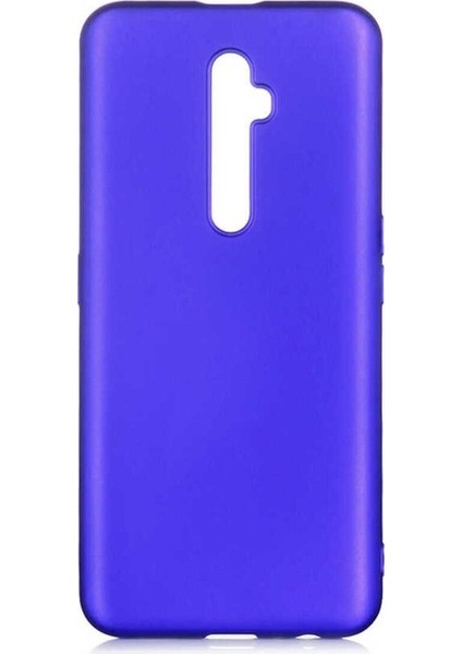Oppo Reno 2z Uyumlu Kılıf Zore Premier Silikon Kapak, Saks Mavi