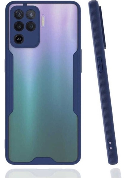 Oppo Reno 5 Lite Uyumlu Kılıf Zore Parfe Kapak, Lacivert