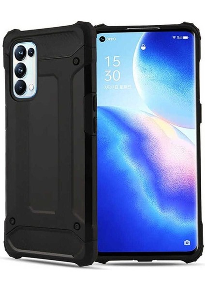 Oppo Reno 5 Pro 5g Uyumlu Kılıf Zore Crash Silikon Kapak, Siyah