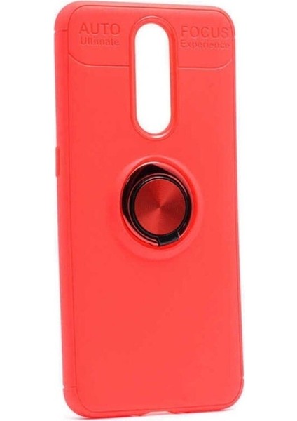 Oppo RX17 Pro Uyumlu Kılıf Zore Ravel Silikon Kapak, Kırmızı