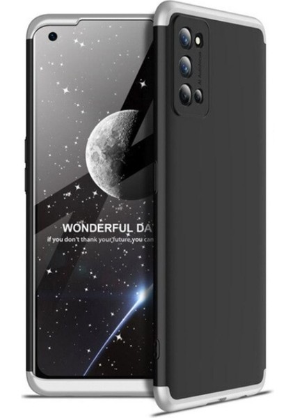 Realme 7 Pro Uyumlu Kılıf Zore Ays Kapak, Siyah-Gri