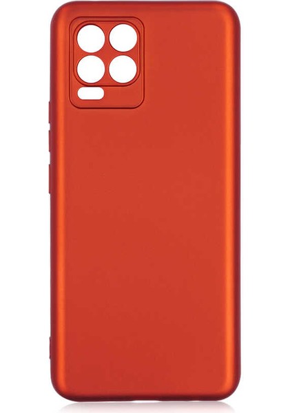 Realme 8 Uyumlu Kılıf Zore Premier Silikon Kapak, Kırmızı