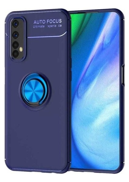 Realme 7 Uyumlu Kılıf Zore Ravel Silikon Kapak, Mavi