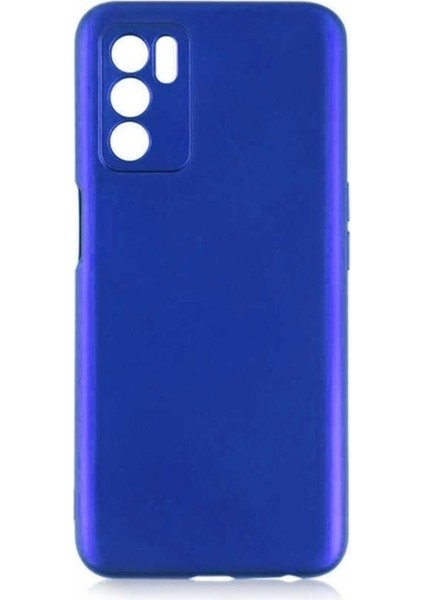 Oppo A16 Uyumlu Kılıf Zore Premier Silikon Kapak, Saks Mavi