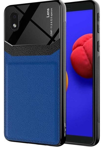 Samsung Galaxy A01 Core Uyumlu Kılıf Zore Emiks Kapak, Lacivert