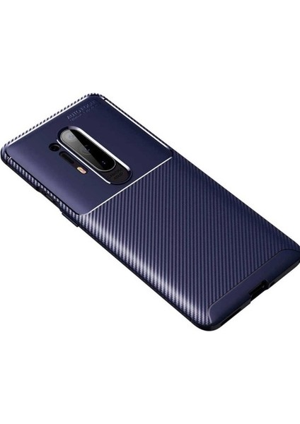 Oneplus 8 Pro Uyumlu Kılıf Zore Negro Silikon Kapak, Lacivert