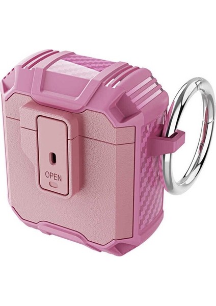 Apple Air Pods Uyumlu Kılıf Zore Airbag 27 Silikon, Pembe