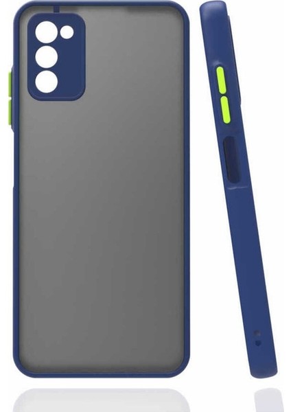 Samsung Galaxy A03S Uyumlu Kılıf Zore Hux Kapak, Lacivert