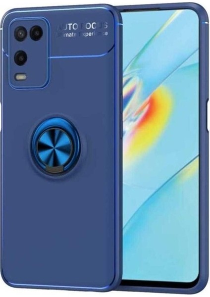 Oppo A54 4g Uyumlu Kılıf Zore Ravel Silikon Kapak, Mavi