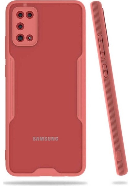 Samsung Galaxy A02S Uyumlu Kılıf Zore Parfe Kapak, Pembe