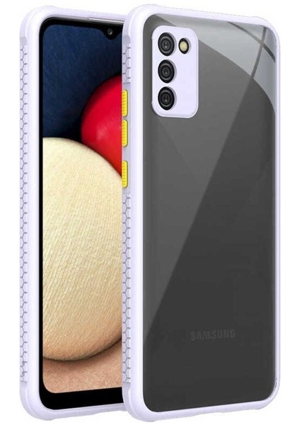 Samsung Galaxy A02S Uyumlu Kılıf Zore Kaff Kapak, Mor