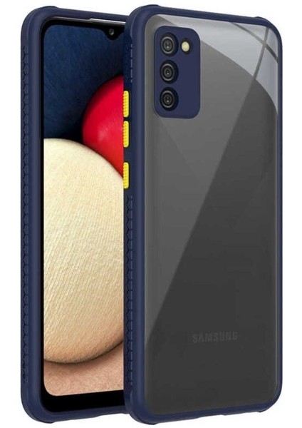 Samsung Galaxy A02S Uyumlu Kılıf Zore Kaff Kapak, Lacivert