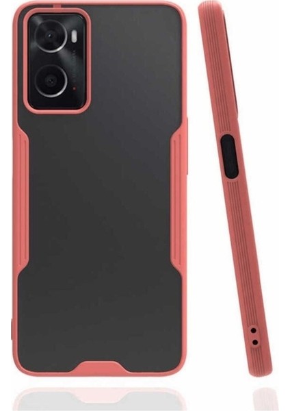 Oppo A76 Uyumlu Kılıf Zore Parfe Kapak, Pembe