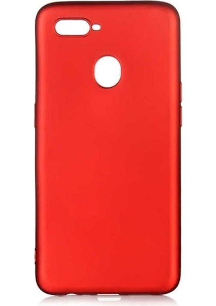 Oppo A7X Uyumlu Kılıf Zore Premier Silikon Kapak, Kırmızı