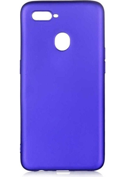 Oppo A7X Uyumlu Kılıf Zore Premier Silikon Kapak, Saks Mavi