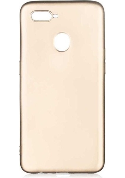 Oppo A5S Uyumlu Kılıf Zore Premier Silikon Kapak, Gold