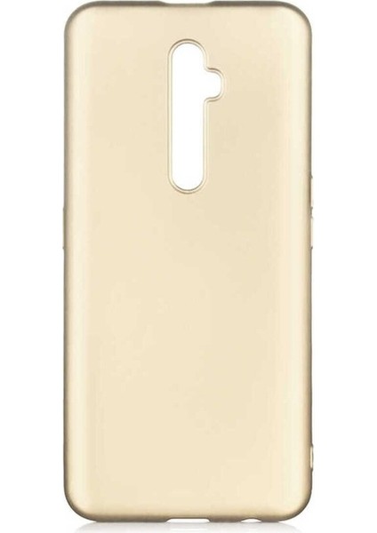 Oppo Reno 2z Uyumlu Kılıf Zore Premier Silikon Kapak, Gold