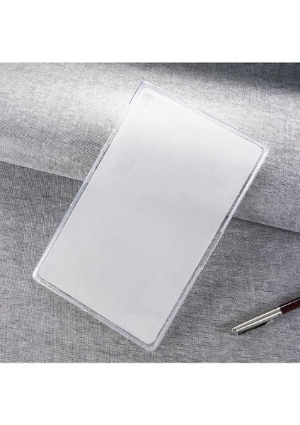Lenovo M10 Plus TB-X606F Uyumlu Kılıf Zore Tablet Süper Silikon Kapak, Renksiz