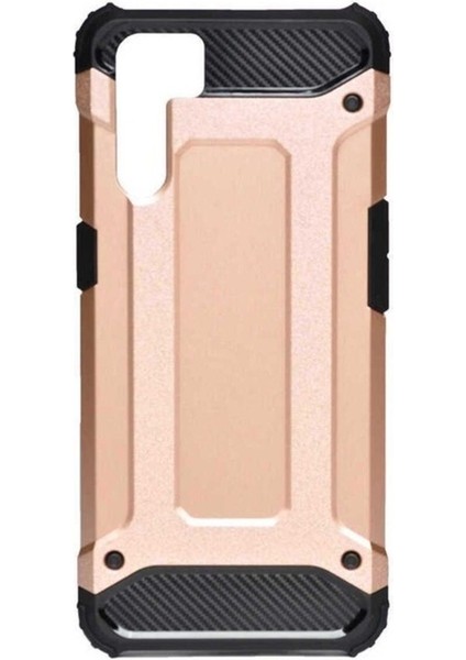 Oppo A91 Uyumlu Kılıf Zore Crash Silikon Kapak, Rose Gold