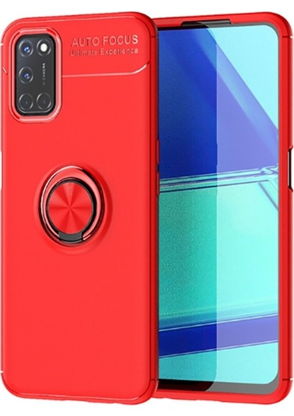 Oppo Reno Uyumlu A72 Kılıf Zore Ravel Silikon Kapak, Kırmızı