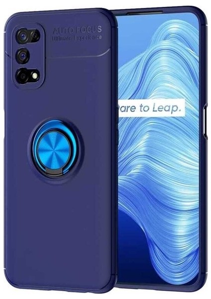 Realme 7 Pro Uyumlu Kılıf Zore Ravel Silikon Kapak, Mavi