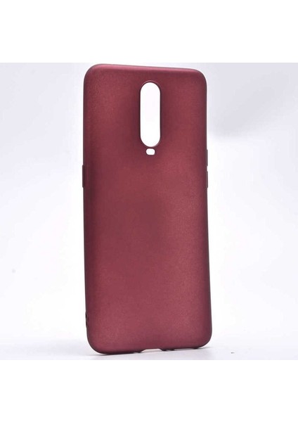 Oppo RX17 Pro Uyumlu Kılıf Zore Premier Silikon Kapak, Mürdüm