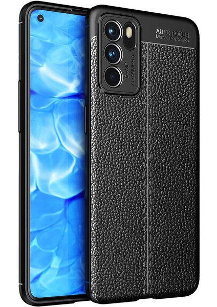 Oppo Reno 6 4g Uyumlu Kılıf Zore Niss Silikon Kapak, Siyah