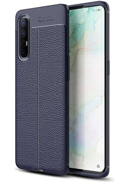 Oppo Reno 3 Pro 5g Uyumlu Kılıf Zore Niss Silikon Kapak, Lacivert
