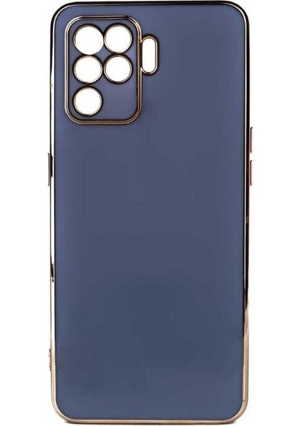 Oppo Reno 5 Lite Uyumlu Kılıf Zore Bark Kapak, Mavi Açık