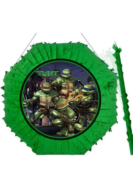 Ninja Kaplumbağalar Pinyata 42 cm + Sopası