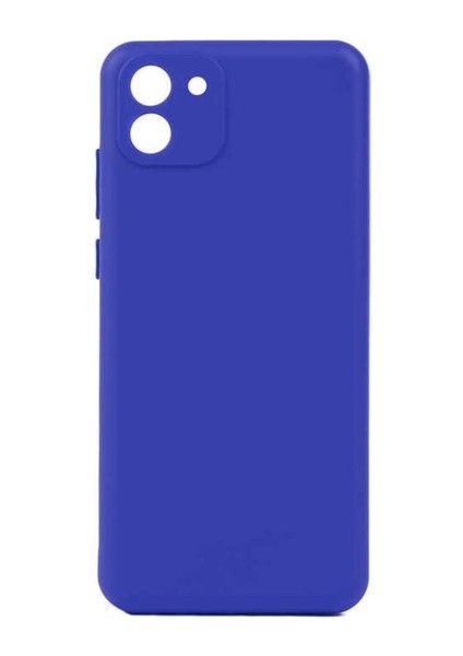 Samsung Galaxy A03 Uyumlu Kılıf Zore Biye Silikon, Mavi