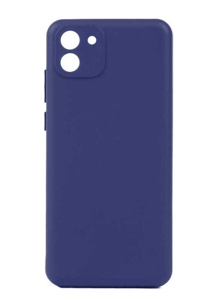 Samsung Galaxy A03 Uyumlu Kılıf Zore Biye Silikon, Lacivert