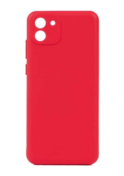 Samsung Galaxy A03 Uyumlu Kılıf Zore Biye Silikon, Kırmızı