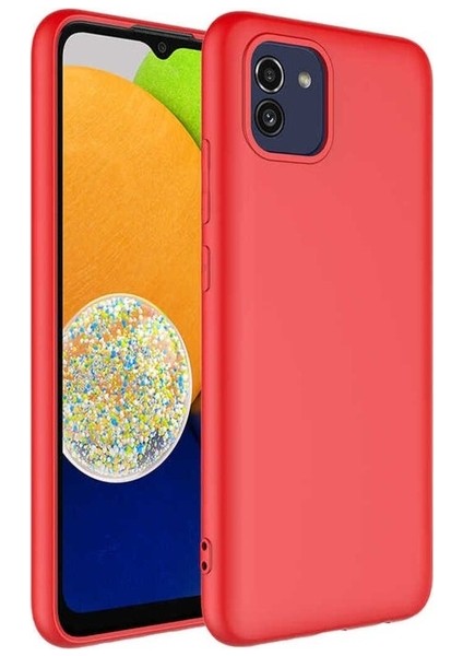 Samsung Galaxy A03 Uyumlu Kılıf Zore Mara Lansman Kapak, Kırmızı