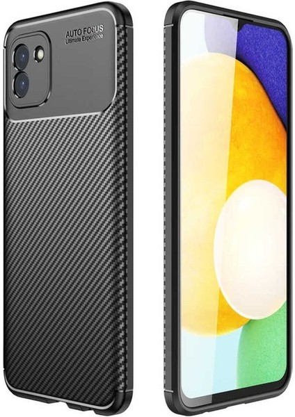 Samsung Galaxy A03 Uyumlu Kılıf Zore Negro Silikon Kapak, Siyah
