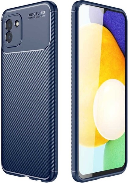 Samsung Galaxy A03 Uyumlu Kılıf Zore Negro Silikon Kapak, Lacivert