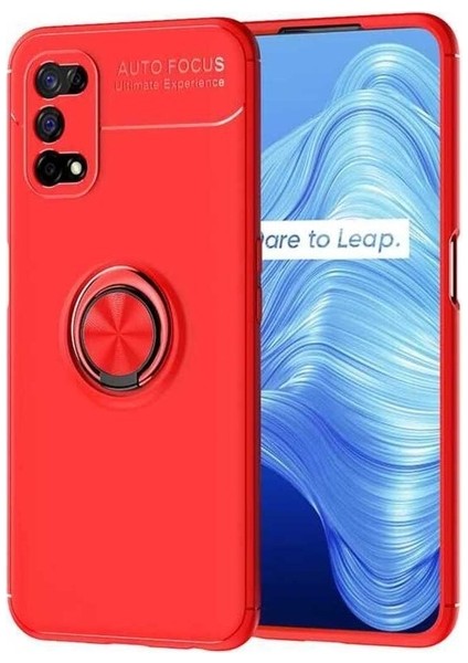Realme 7 Pro Uyumlu Kılıf Zore Ravel Silikon Kapak, Kırmızı