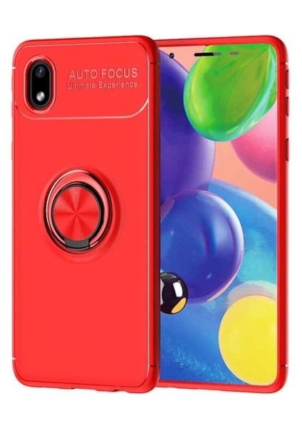 Samsung Galaxy A01 Core Uyumlu Kılıf Zore Ravel Silikon Kapak, Kırmızı