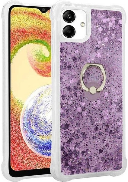 Samsung Galaxy A04 Uyumlu Kılıf Zore Milce Kapak, Mor