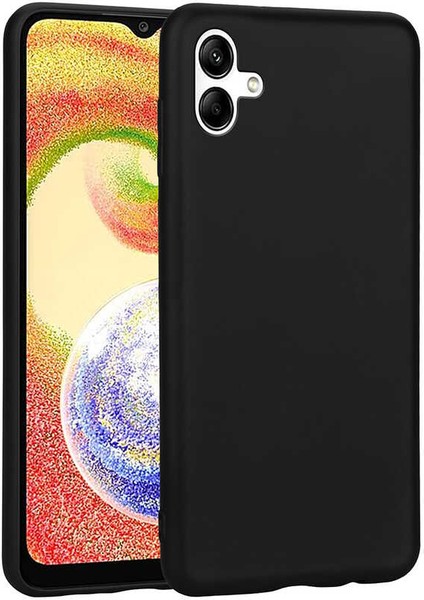 Samsung Galaxy A04 Uyumlu Kılıf Zore Premier Silikon Kapak, Siyah