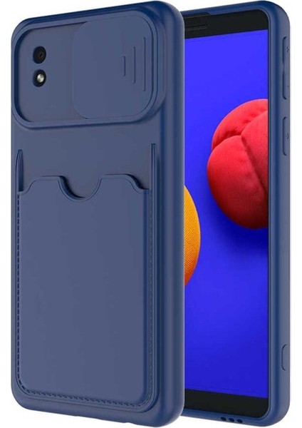 Samsung Galaxy A01 Core Uyumlu Kılıf Zore Kartix Kapak, Lacivert