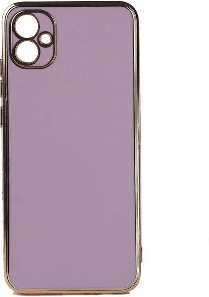 Samsung Galaxy A04E Uyumlu Kılıf Zore Bark Kapak, Lila