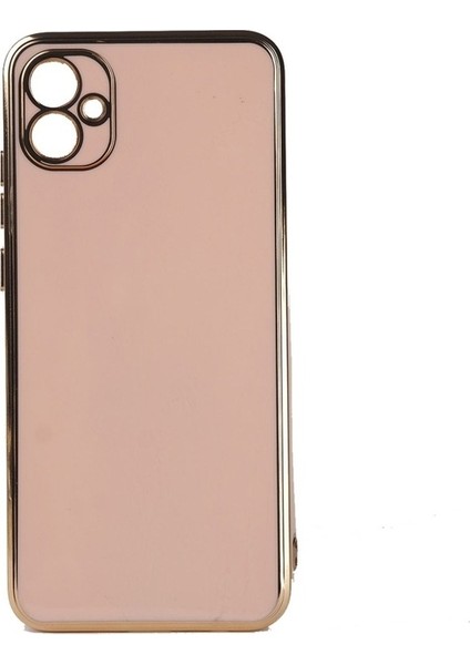 Samsung Galaxy A04E Uyumlu Kılıf Zore Bark Kapak, Rose Gold
