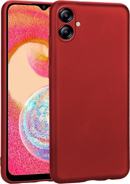Samsung Galaxy A04E Uyumlu Kılıf Zore Premier Silikon Kapak, Kırmızı