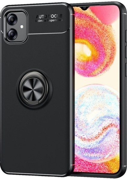 Samsung Galaxy A04E Uyumlu Kılıf Zore Ravel Silikon Kapak, Siyah