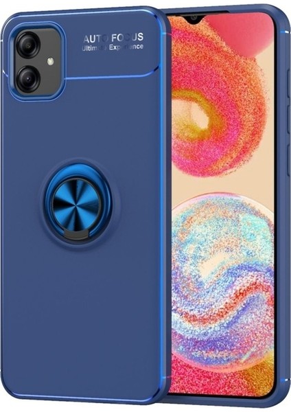 Samsung Galaxy A04E Uyumlu Kılıf Zore Ravel Silikon Kapak, Mavi